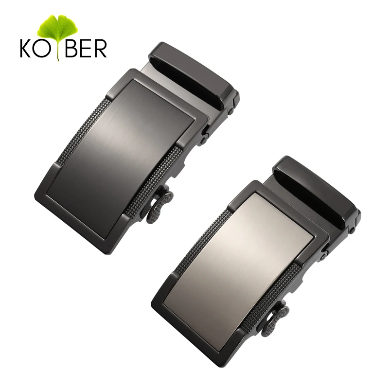 KOLBER 36mm Automatic Buckle for Men Alloy Metal Buckle for Ratchet Belt Trouser Leather Belt Buckle Male Gift