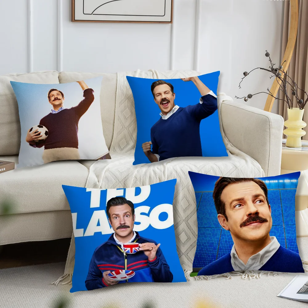 New TV Series Ted Lasso cushion cover Accessories Square Cushion Room Bedroom Headboard Sofa Living Backrest Car Nap Time