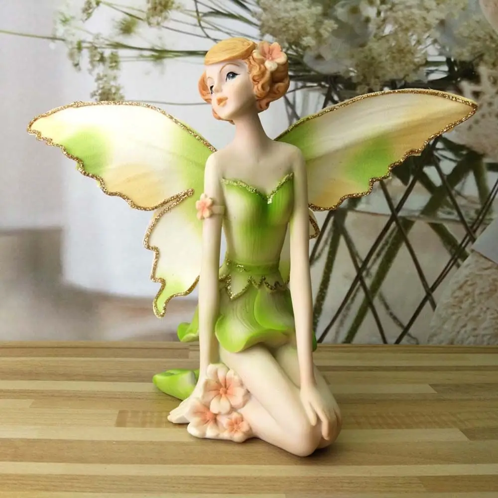 Souvenir European Wing For Birthday Wedding Garden Fly Home Ornament Miniatures Angel figurines Car Decor Flower fairy