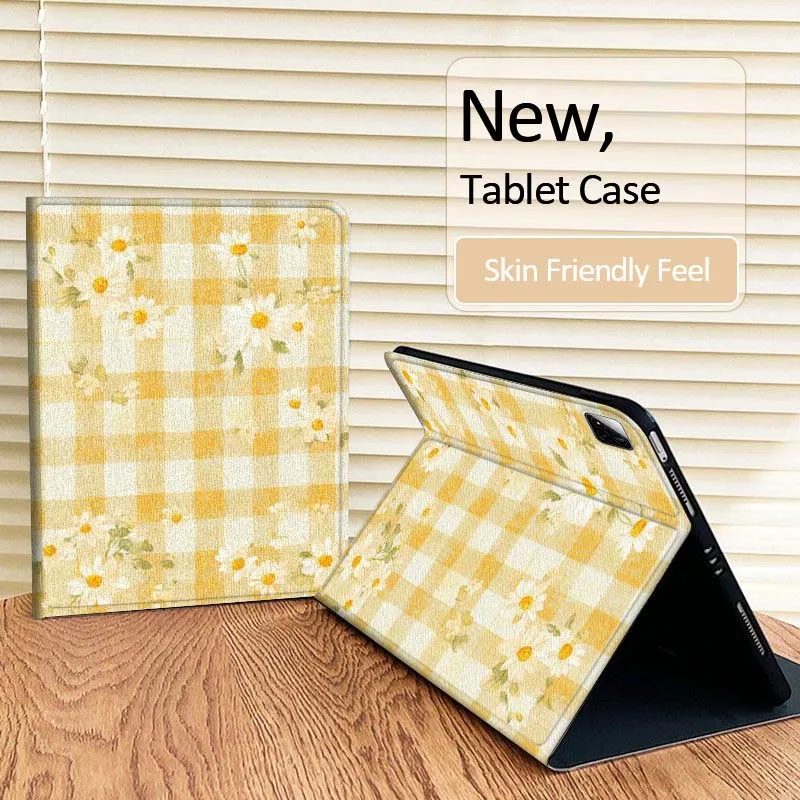 Pure Checkered Bow Cherry cute For Xiaomi Redmi Mi Pad 2 4 5 6 6s 7 8 11 12.5 12.4 11.2 8.7 SE Pro Plus Max Cover Tablet Case