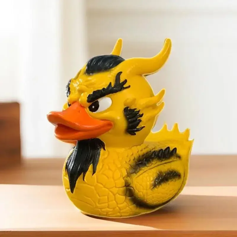 Resin Dragon Ducks Desktop Crafts Decoration,Gothic Punk Duck, Novelty Duck Ornaments Halloween Decoration,The Duck Gothic Gifts