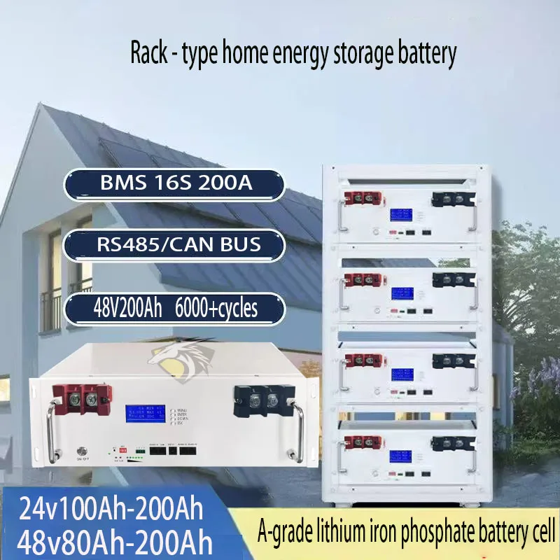 

RS48524V 48V 80Ah 100AH 120A 150Ah 200Ah lifepo4 lithium batterry bluetooth wall mounted with charger for solar system inverter