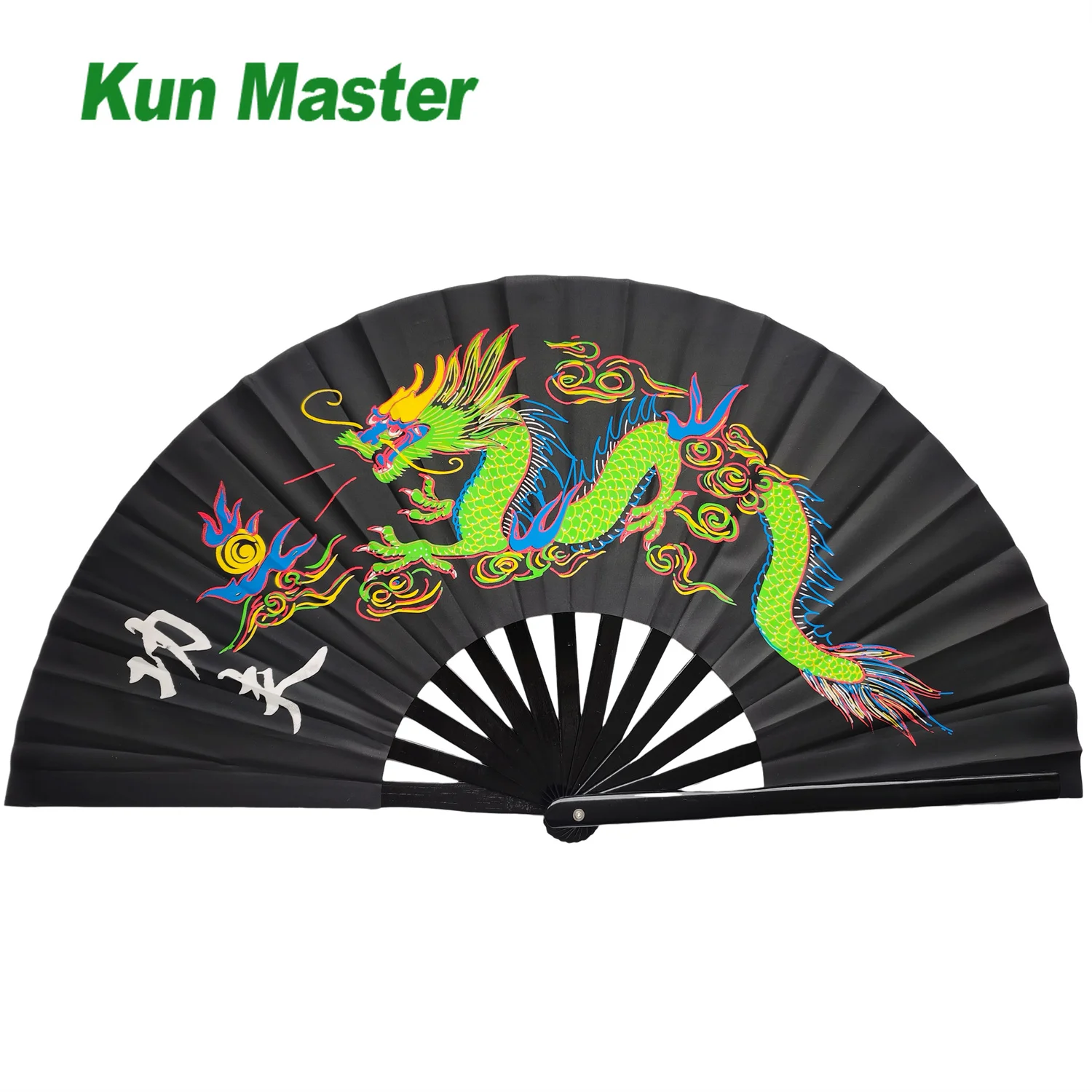 Folding Hand Fan Chinese Kung Fu Tai Chi Fan Nylon-Cloth Bamboo Fans For Performance Dance Decorations Festival Gift