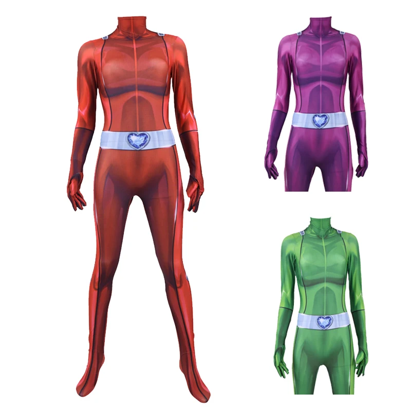 

Halloween Cosplay Totally European American Anime Teen Secret Service Mandy One-piece Tights Cosplay Costume