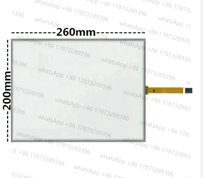 

12,1-дюймовый 4-проводной 4:3 промышленный резистивный сенсорный экран со стеклянной панелью дигитайзер 260*200 мм для машин промышленное медицинское оборудование