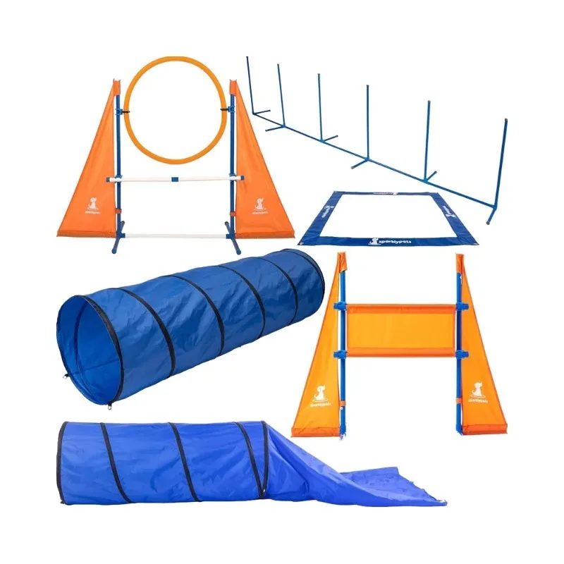 

Premium Plastic PVC Dog Agility Training Equipment Unique Obstacle Course Backyard Set for Indoor Pet Training Custom Weight
