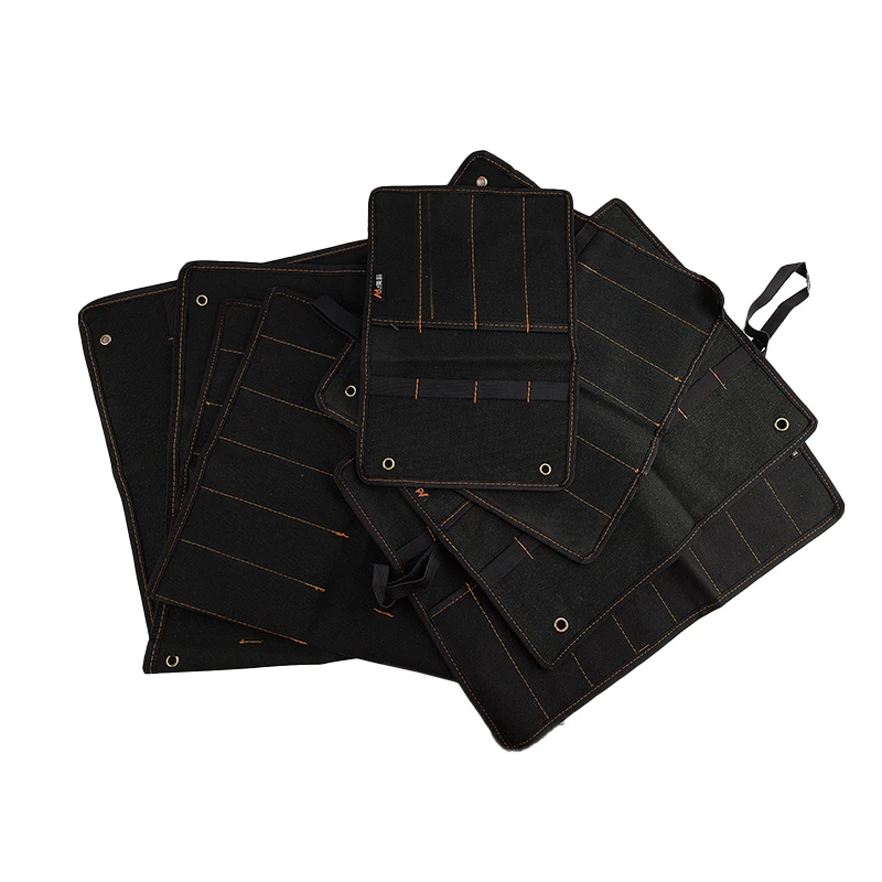 

4Pockets Chisel Carrying Case Canvas Pocket Tools Roll Holder Wrench Pouch Organizer Waterproof Cloth Wrench Roll Organizer