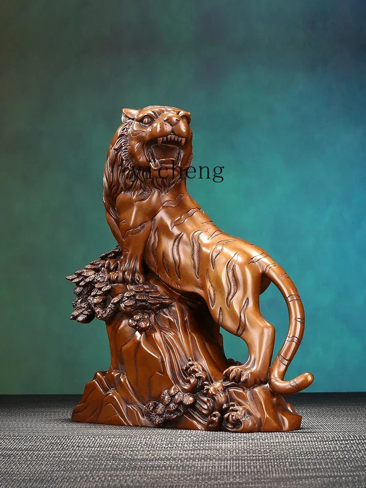 

b131 Tiger Ornaments Tiger Climbing the Mountain New Chinese Style Home Ornament Living Room Office Decorations Gifts