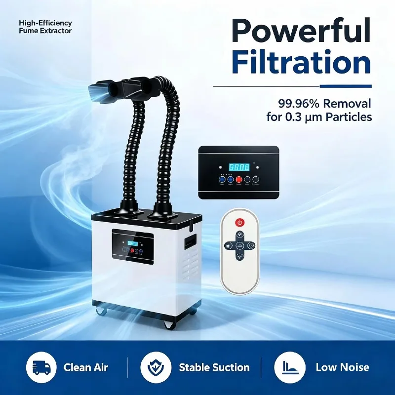 330W /220W Co2 Cnc Laser Cutting Machine air Filter Fume Extractor Laser Cutter Laser Smoke Extractor
