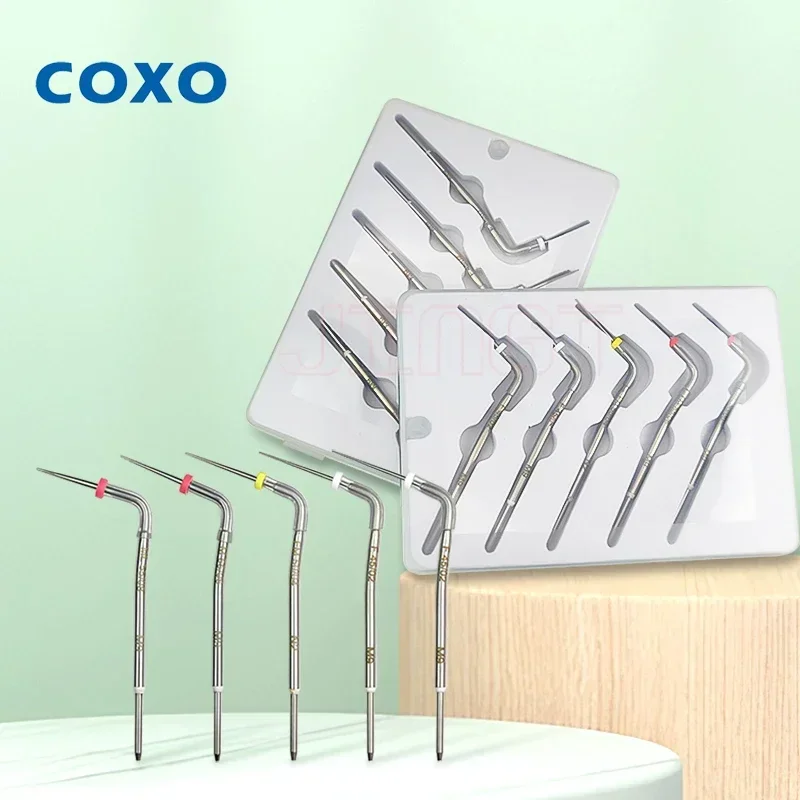 نظام تعبئة قناة الجذر اللبية من COXO: مسدس جوتا بيرشا الساخن مع 5 أطراف من أجل السدادة