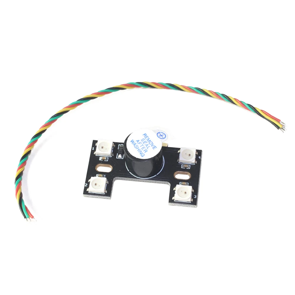 WS2812B fanale posteriore a LED integrato con cicalino forte 5V compatibile con Controller di volo NAZE32/F3/F4/F7 per velivoli incrociati FPV