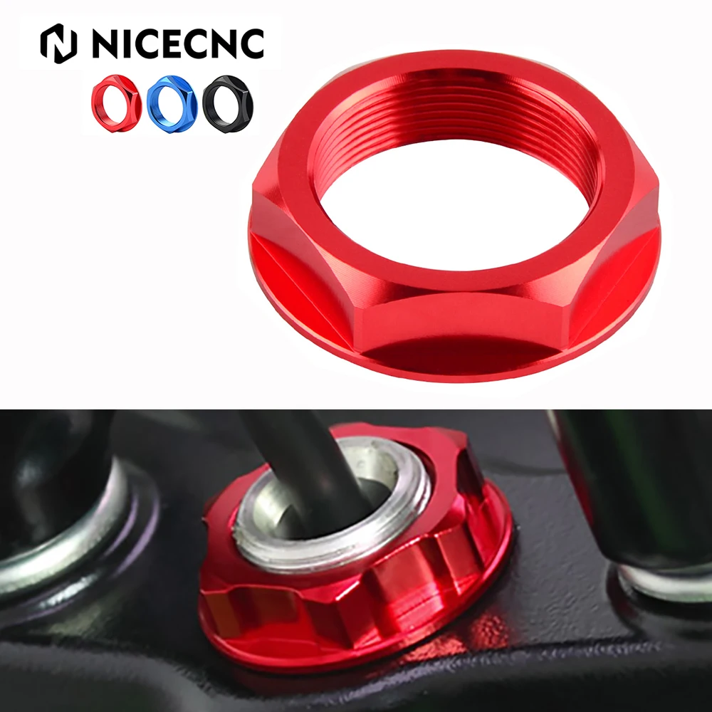 

NICECNC Steering Stem Top Yoke Nut For Honda CR125R CR250R 2001-2007 CRF250R CRF450R 2004-2018 CRF250X CRF450X 2005-2017