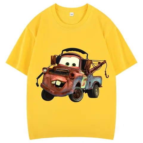 Disney Barn Retro T-shirt Blixten McQueen Bil Tryckt T-shirt Neutral Avslappnad T-shirt Harajuku Estetik 12 best sales Rick och Morty Lego - №11