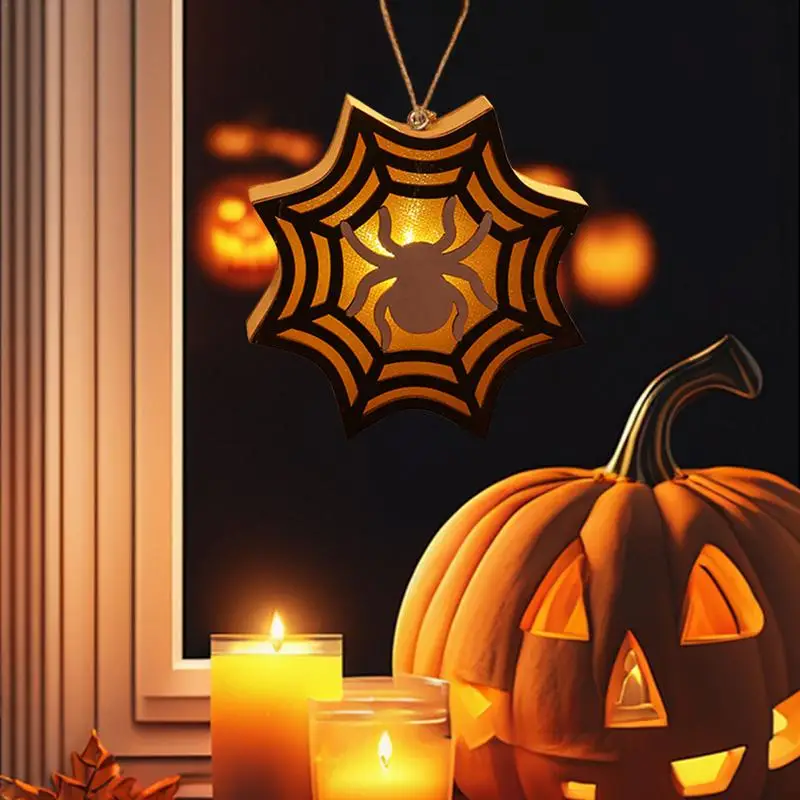 Lampu labu lampu dekorasi Halloween lampu malam Indah aman dapat digunakan kembali indah Halloween lampu labu kecil untuk keluarga