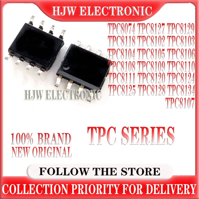 10pcs TPC8107 SOP-8 TPC8127 TPC8129 TPC8074 TPC8118 TPC8102 TPC8103 TPC8108 TPC8105 TPC8110 TPC8120 TPC8124 TPC8125 TPC8111