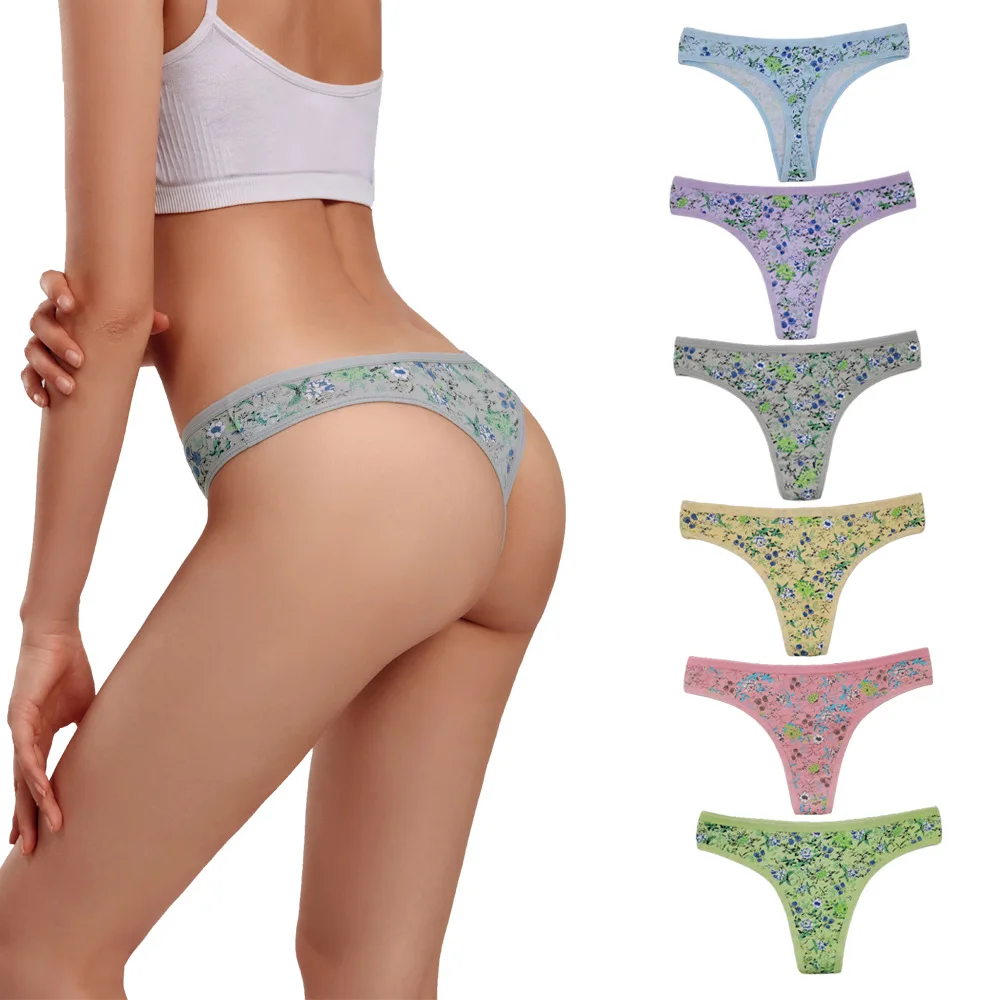 

New Four Seasons High Quality Low Waist Cotton Soft Comfortable Sexy thong Comfortable Seamless Breathable Women Triangle Pants