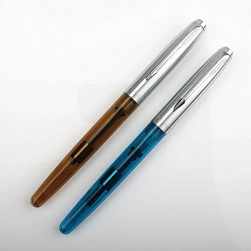 Stainless steel Arrow Clip Business office 0.38/ 0.8mm Nib Fountain Pen student School Stationery Supplies ink calligraphy pen