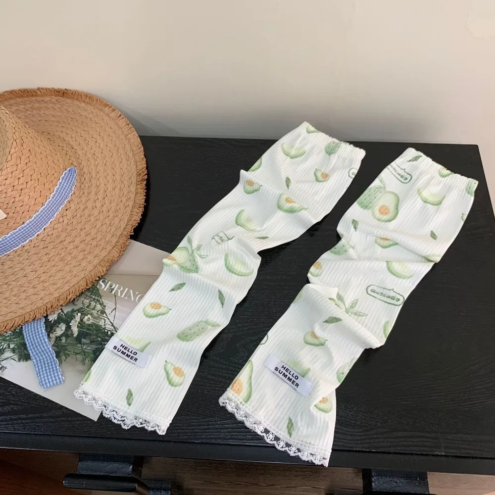 

Оранжевые фрукты, охлаждающие рукава, персиковые канталупы, клубники, солнцезащитные рукава, кружевные бабочки, арбузные нарукавники