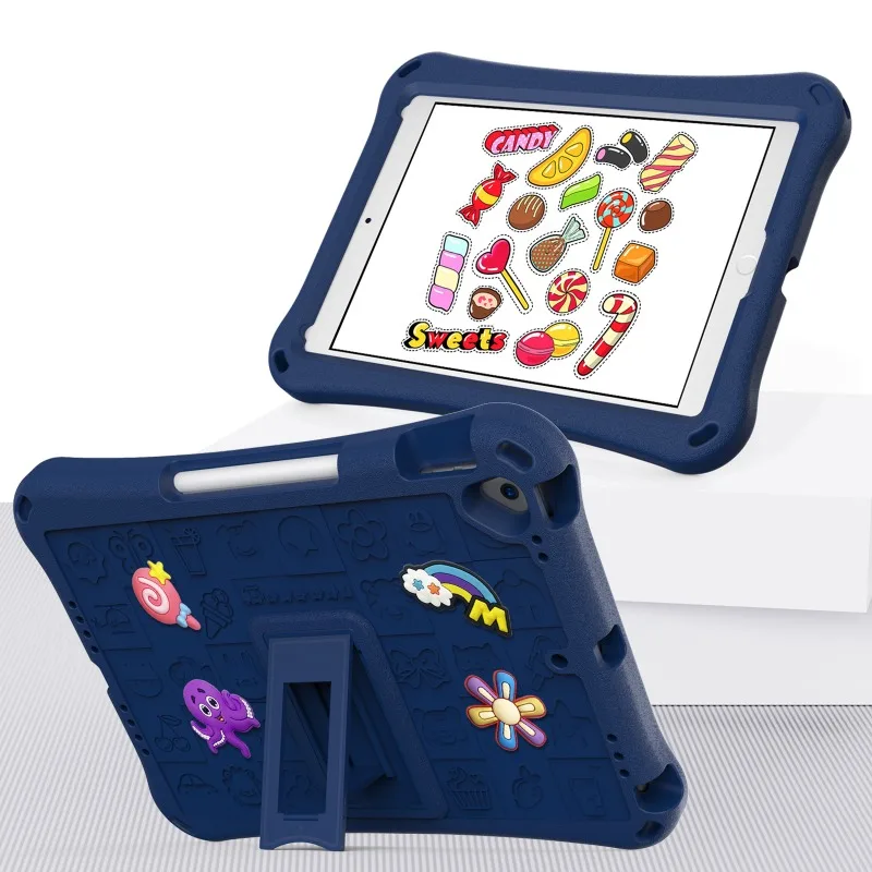 Etui ochronne EVA Kids Cartoon 11 "do Apple iPad Pro 2018/2020/2021/2022 odporne na upadki ze stojakiem z przyssawką do pióra etui na tablet