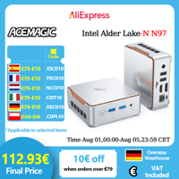 ACEMAGIC Mini PC E2 Mini Computer Alder Lake-N97 16GB DDR4 512GB M.2 SSD Windows 11 Pro Micro Desktop Computer Mini Desktop PC