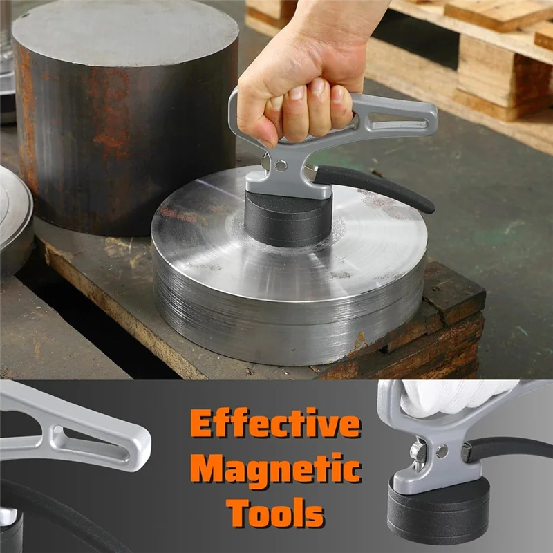 

ABBP-Metal Lifting Magnet Sweeper, Stainless Steel Magnetic Pickup Tool For Welding, For Metal Separation, Cutting, Micro-Adjust