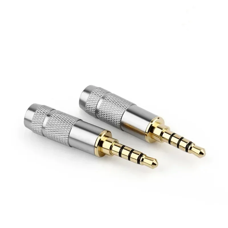 3.5mm łącze typu Jack 4 polak wtyk Audio mężczyzna słuchawki Conector Terminal głośnikowy lutowania DIY słuchawki hi-fi Upgrade Cable