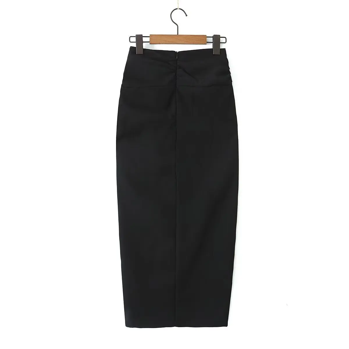 2024 Spring Summer Women\'s New Instagram Style Versatile Fashion Casual Solid Split Twisted Skirt