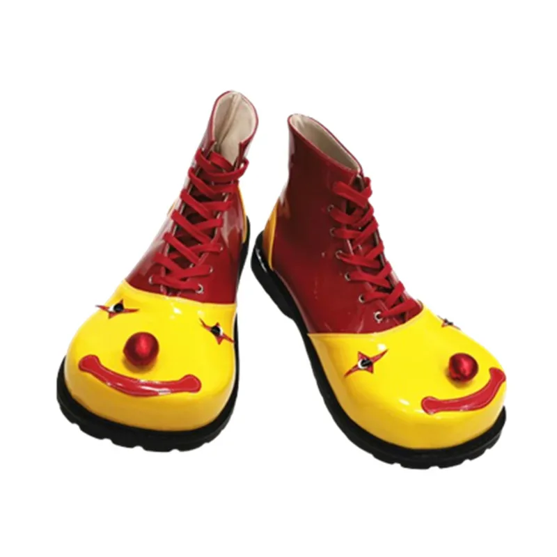 

34cm Smiling Face Clown Boots For Adults Big Joker Cosplay Shoes Halloween Carnival Club Favors Accessories Festival Shoes