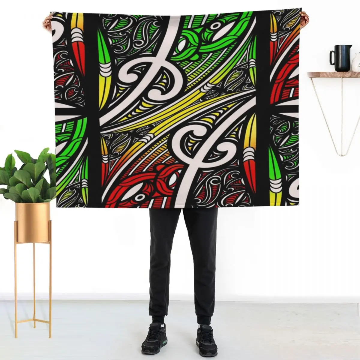 

TNT - rasta design Throw Blanket Cozy Napping Blanket Gift for Mom Dad