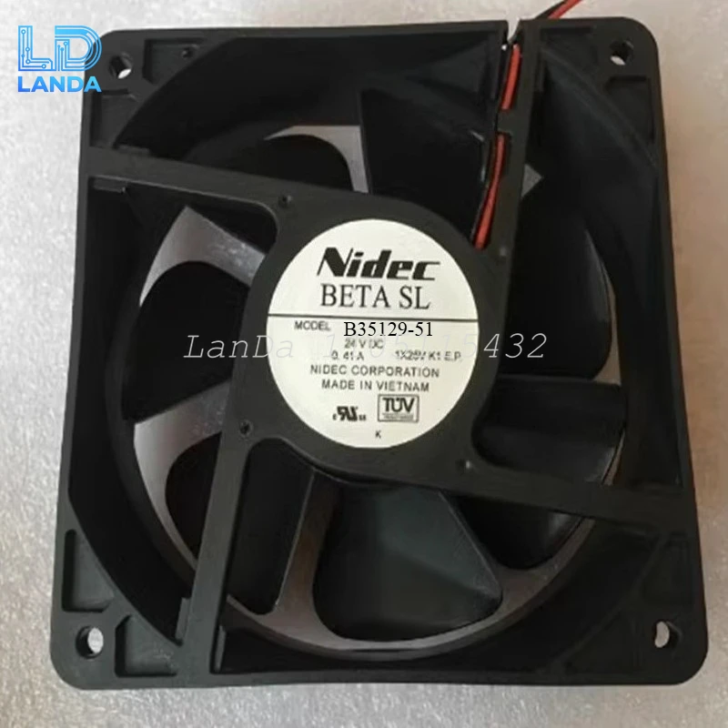

ДЛЯ NIDEC 100% новый и оригинальный охлаждающий вентилятор B35129-51 24 В