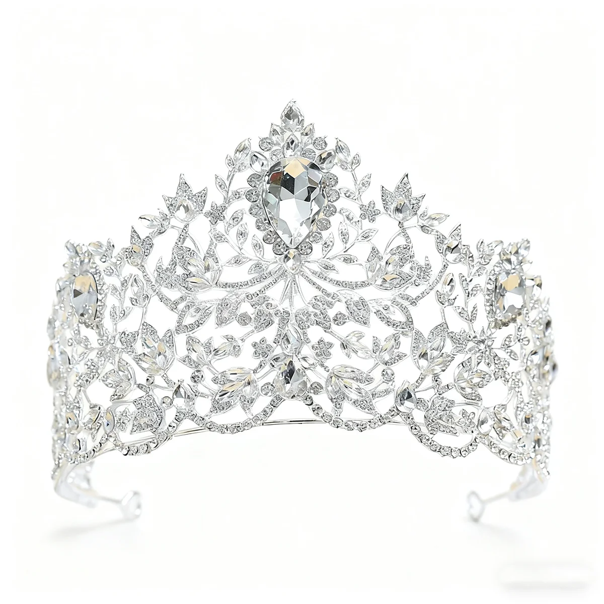 

Цельный элегантный головной убор с королевской короной — для свадьбы, дней рождения, выпускного вечера — прочная повязка на голову для женщин — идеальный выбор для вечеринок принцессы — идеальный выбор для особых случаев в богемном стиле — без перьев — ко