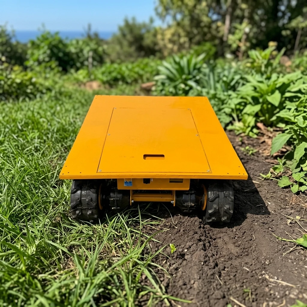 【Industrial Grade】Electric Remote Controlled Rubber Tracked Transporter Shock Absorb Crawler Cart Construction Heavy Goods Carri
