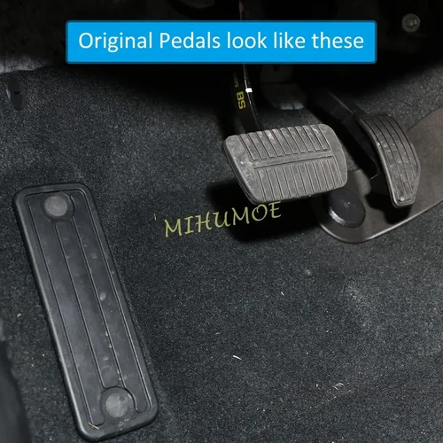 Imagen 2 del producto Para Subaru Crosstrek XV Impreza Forester Ascent Legacy Outback negro aluminio coche reposapiés automático freno Pedal de Gas cubierta Set