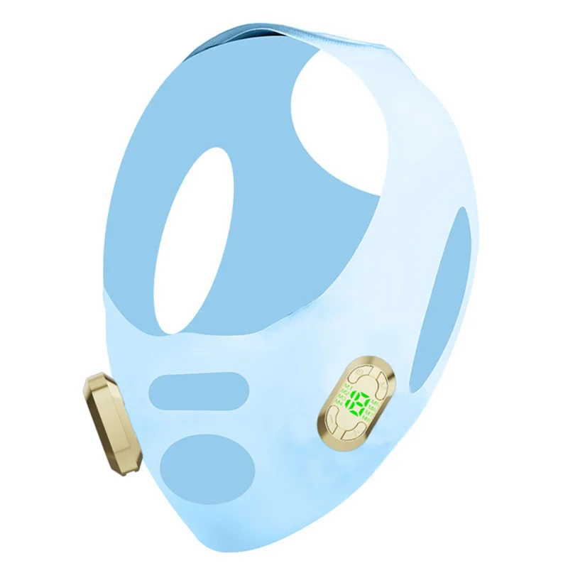 آلة رفع الوجه EMS إزالة الذقن المزدوجة على شكل حرف V حزام رفع EMS Pulse V-Face Massager