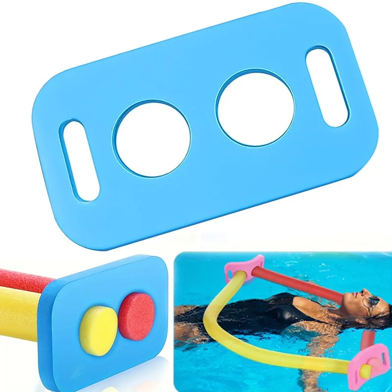 Conectores para Espaguetis de Piscina EVA, Compatibles con Espaguetis de Espuma de 6.5 cm de Diámetro, Conector Flotante para Piscina con 2 Orificios Cruzados, Accesorios para Natación