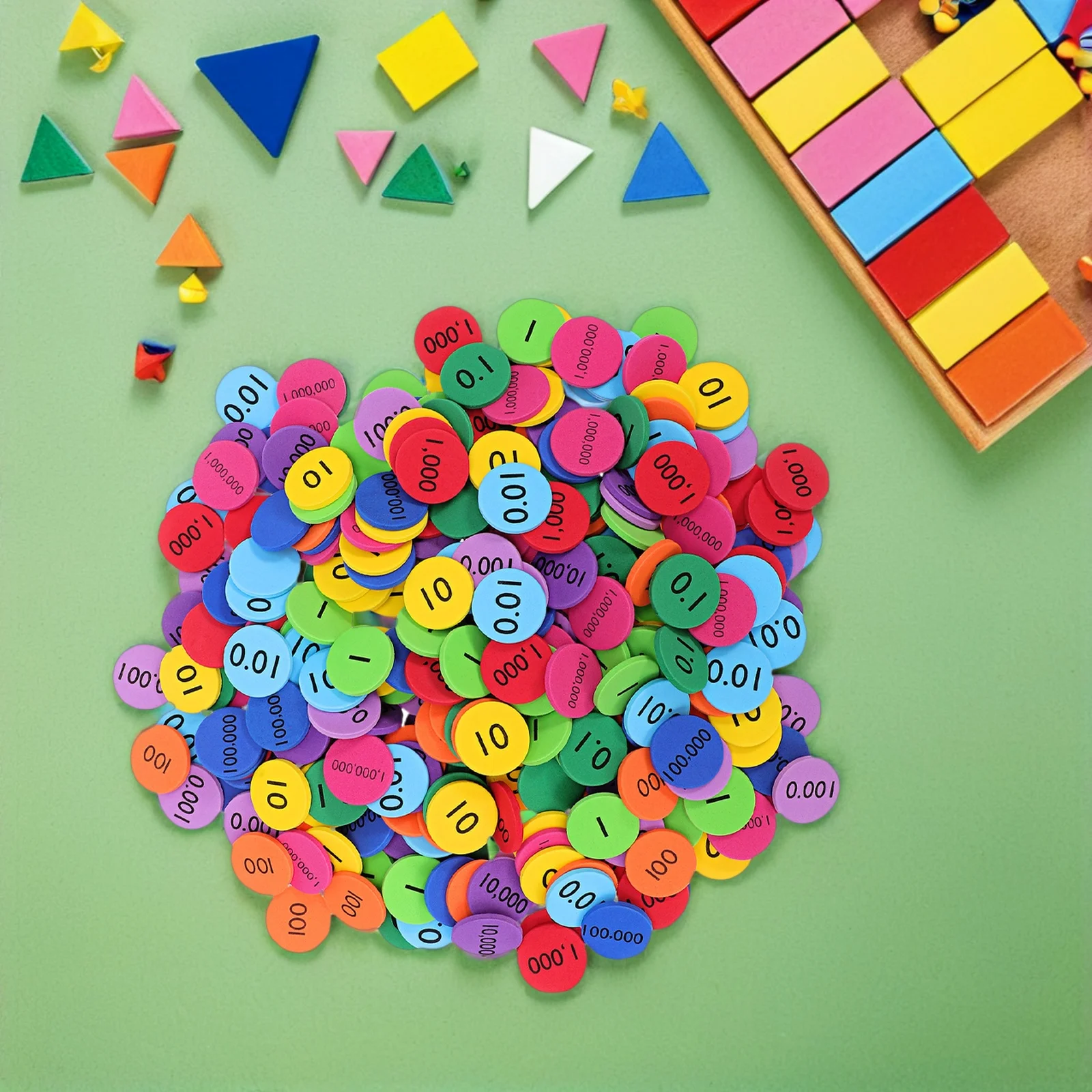 

EVA Number 3 Sets Chart Place Value Chips Square Decimal Place Value Chart Cubes Kids Math Manipulative Learning Tools