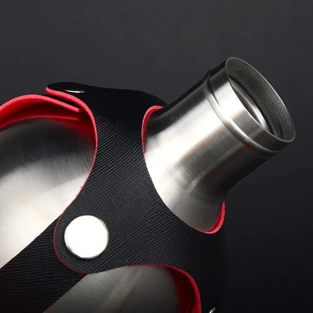 250/500/1500ML Stainless Steel Gourd Hip Flask with Bottle Sleeve Large Capacity Liquor Flagon Rust-proof Durable Water Bottle