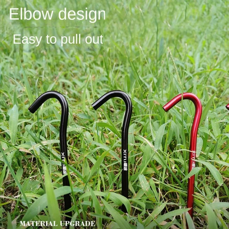 Xitu 10 Outdoor Aluminum Alloy Stake Camping Canopy Tent Accessories Ground Ding High Strength Camp Nail Fixed Underpinning