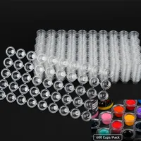 600pcs/pack Disposable Plastic Ink Cup for Microblading Tattoo Pigment Portable Cup Wholesale Eyebrow Tattoo Accessories