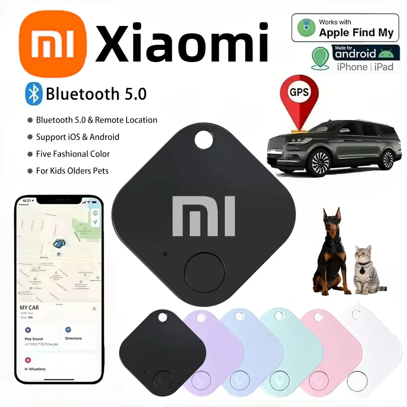 Xiaomi GPS المقتفي Bluetooth5.0 الأمتعة مكافحة خسر جهاز الحيوانات الأليفة المسنين طفل حقيبة المحفظة تتبع عن بعد الذكية مكتشف ل IOS أندرويد