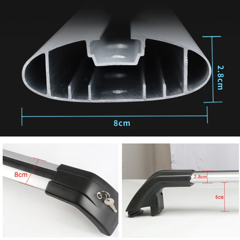 No Noise High Quality Aluminum Universal Luggage Bar Car Roof Rack for CS55 PLUS