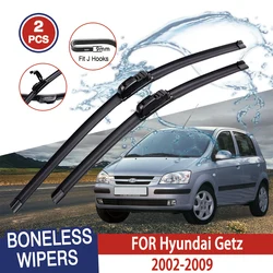 For Hyundai Getz 2002-2009 Car Wiper U-type Soft Rubber Boneless Wiper HD Quiet Durable Automotive Wiper 22