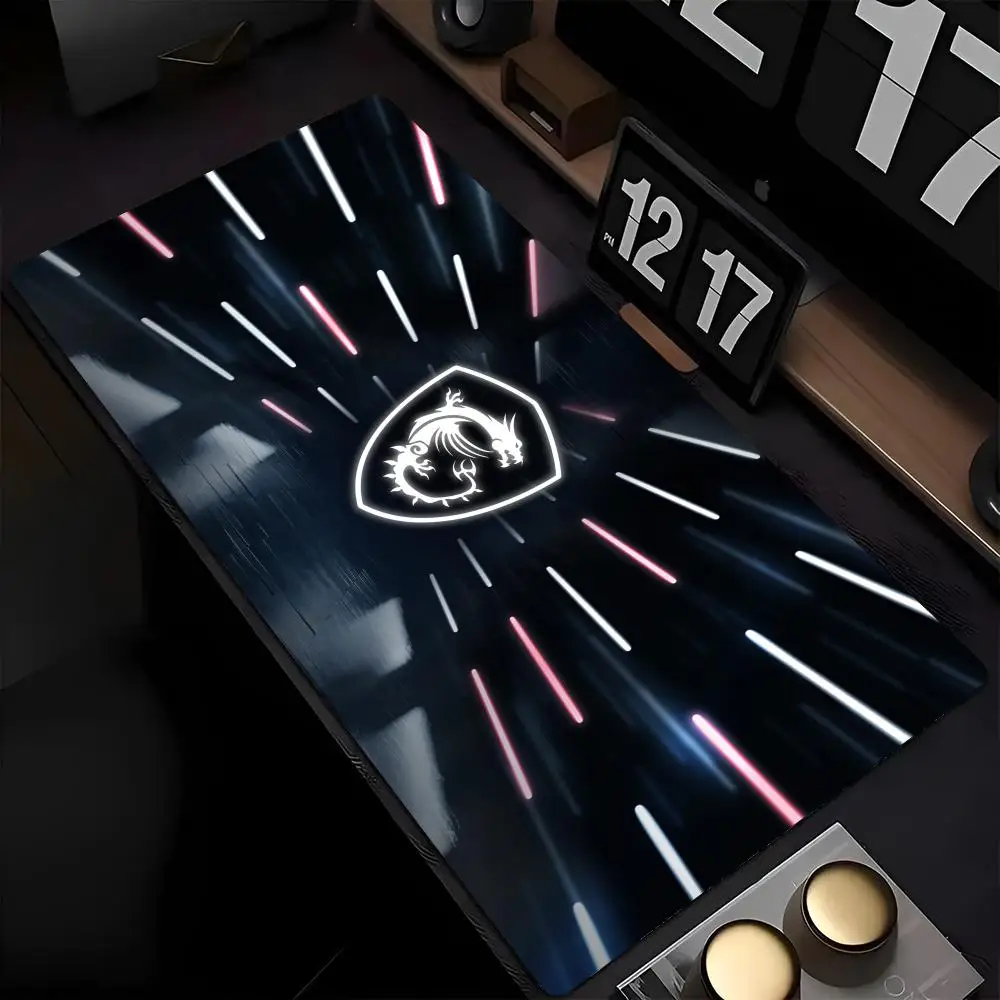 M-MSI Mouse Pad game mause pads cs lol XXL Home HD Computer Desk Mats Carpet Gamer Office Laptop Boys Girls Friends Holiday Gift