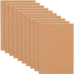 10 Pack Cork Sheets (3mm thick) Cork Tiles Cork Mat 12x8 Inch for Wall Decoration Party and DIY Crafts