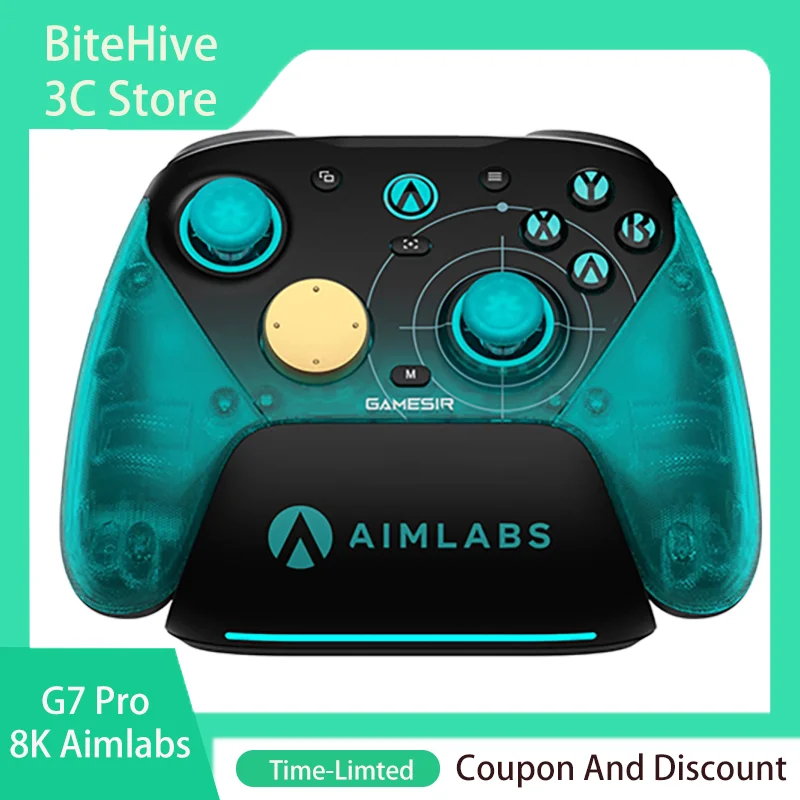 G7 Pro 8K Aimlabs Edition Wireless Switch Controller 8000Hz Polling Rate Gamepad TMR Gen-2 Joystick Hall Effect Trigger Gift