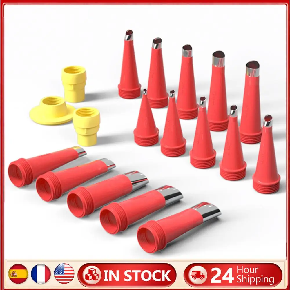 

Caulk Nozzle Applicator Kit Caulking Sealant Finishing Tool for Kitchen Bathroom Improvement Construction Tool