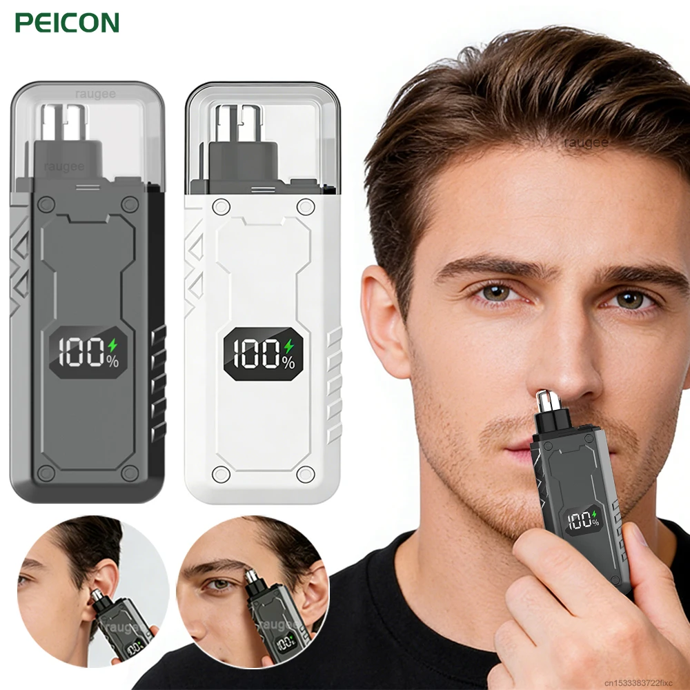 

Перезаряжаемый электрический триммер для носа, ушей и бровей, портативный мини-триммер для мужчин