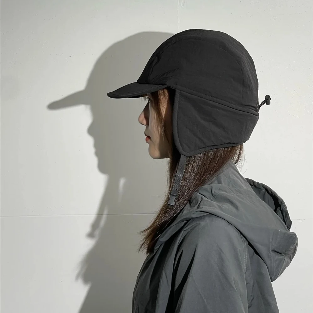 Russische Winter-Uschanka-Mütze für Männer und Frauen, wasserdichte Ohrenklappen-Trapper-Pilotenmütze, Bombermütze aus verdicktem Fell