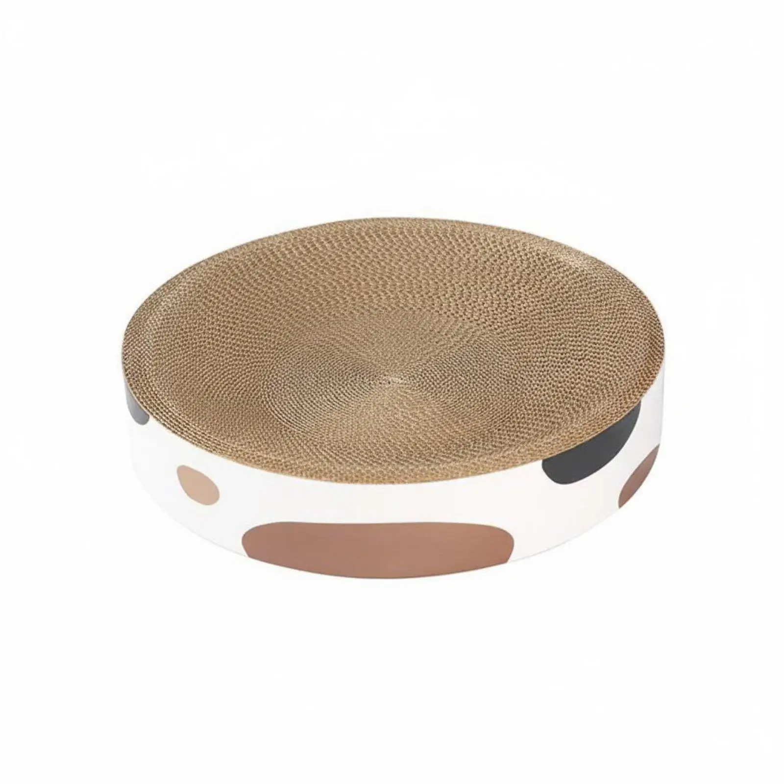 Grattoir pour chat en forme de bol, design 2-en-1, bol à gratter pour chat, protecteur de meubles, grattoir en carton ondulé