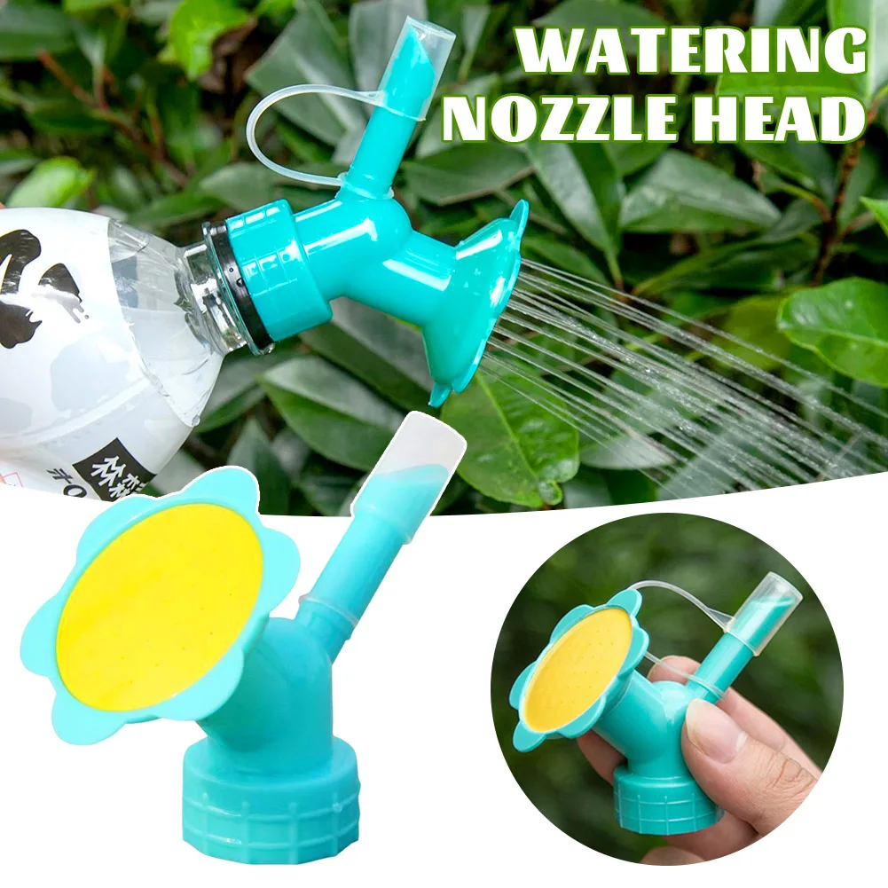 

2-in-1 Watering Can Nozzle Durable Bottle Cap Sprinker For Indoor Outdoor Seedling Vegetable Flower Plant Gardening Tools